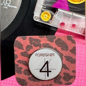 New Foreigner 4 Album Rock Band Music Group Retro 80s Style Pin - 1.25”
